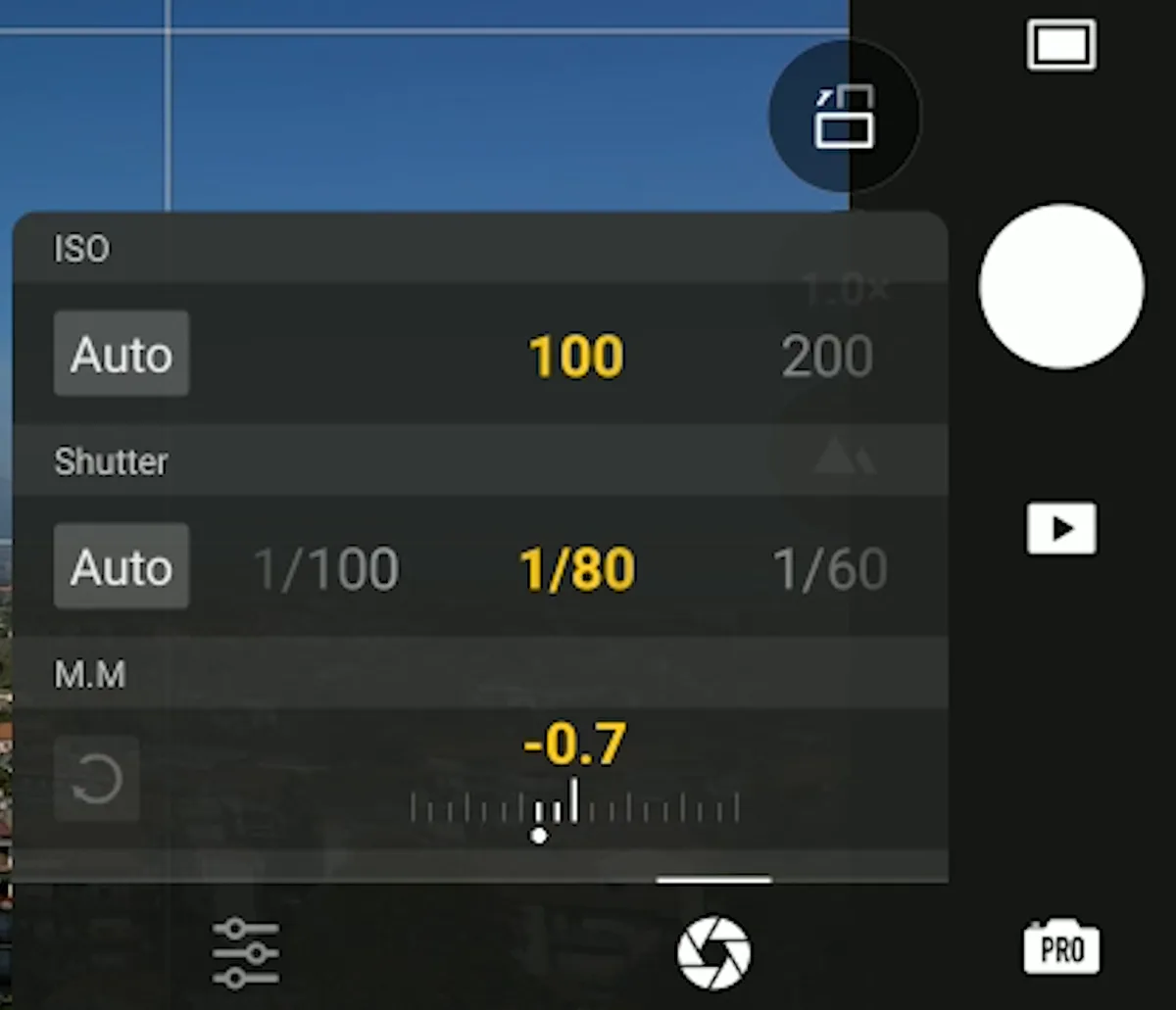 Camera settings
