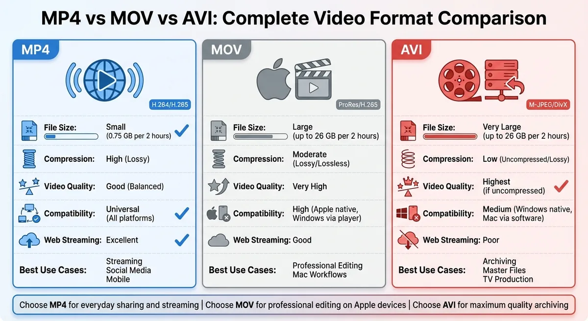 Container Formats: MP4 and MOV, What's the Real Difference?