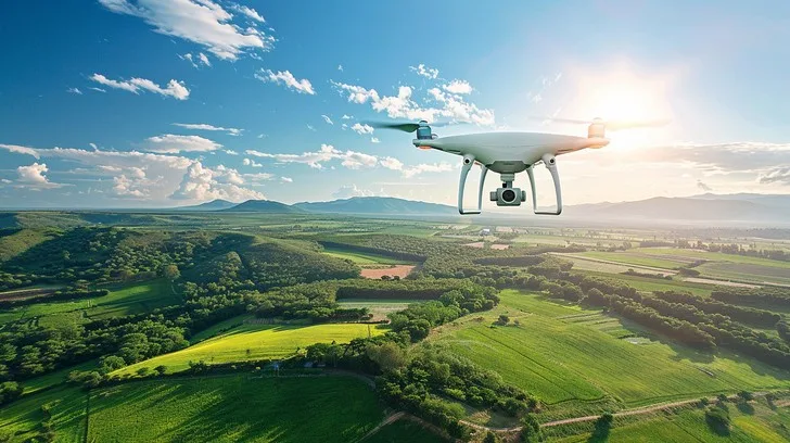Drone establishing shot hero image