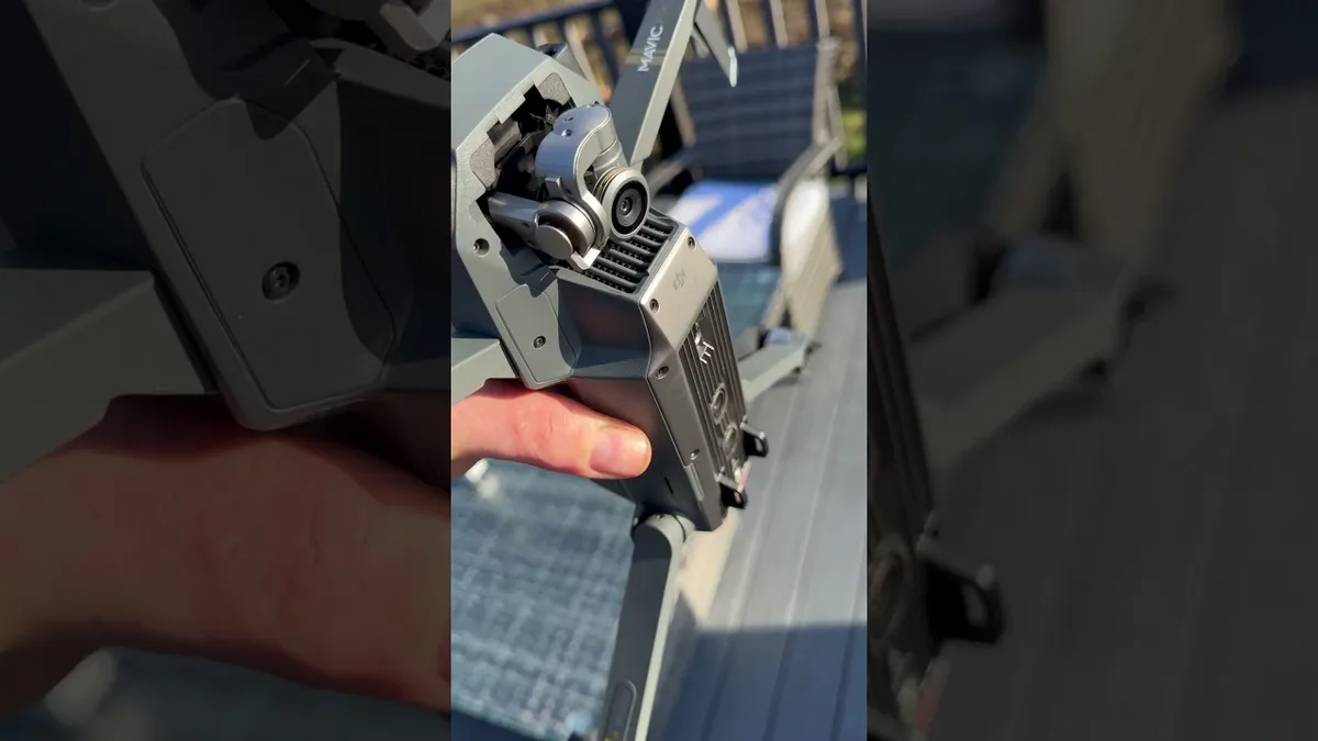 Drone gimbal shaking