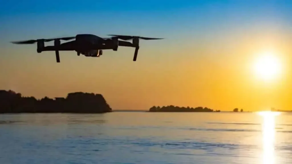 Drone reveal shot
