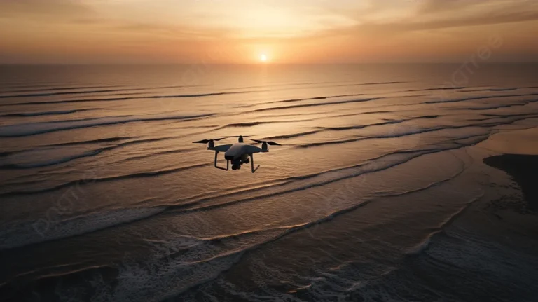 Drone sunset footage