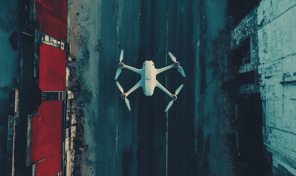 How do you do a drone tracking shot?