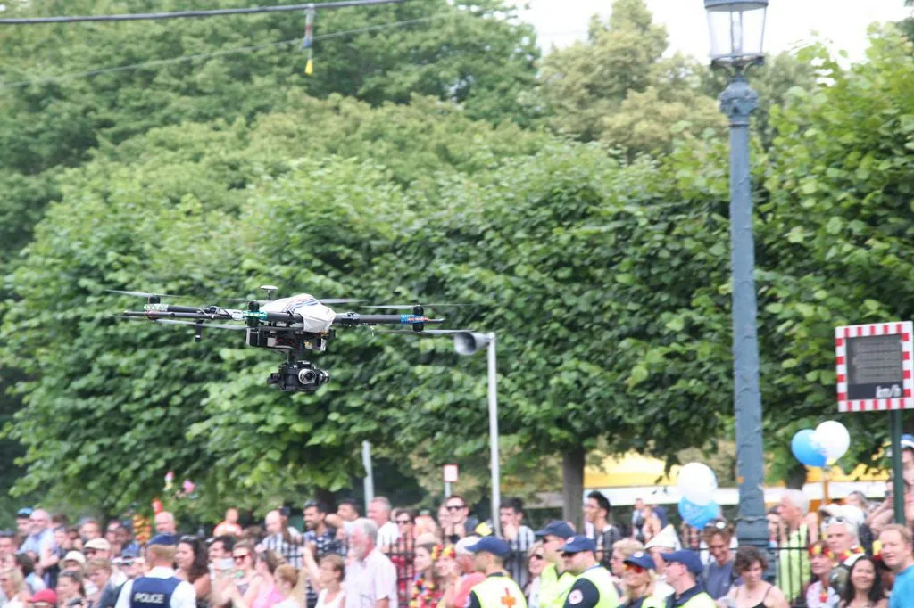 What are the risks of using drones at events?
