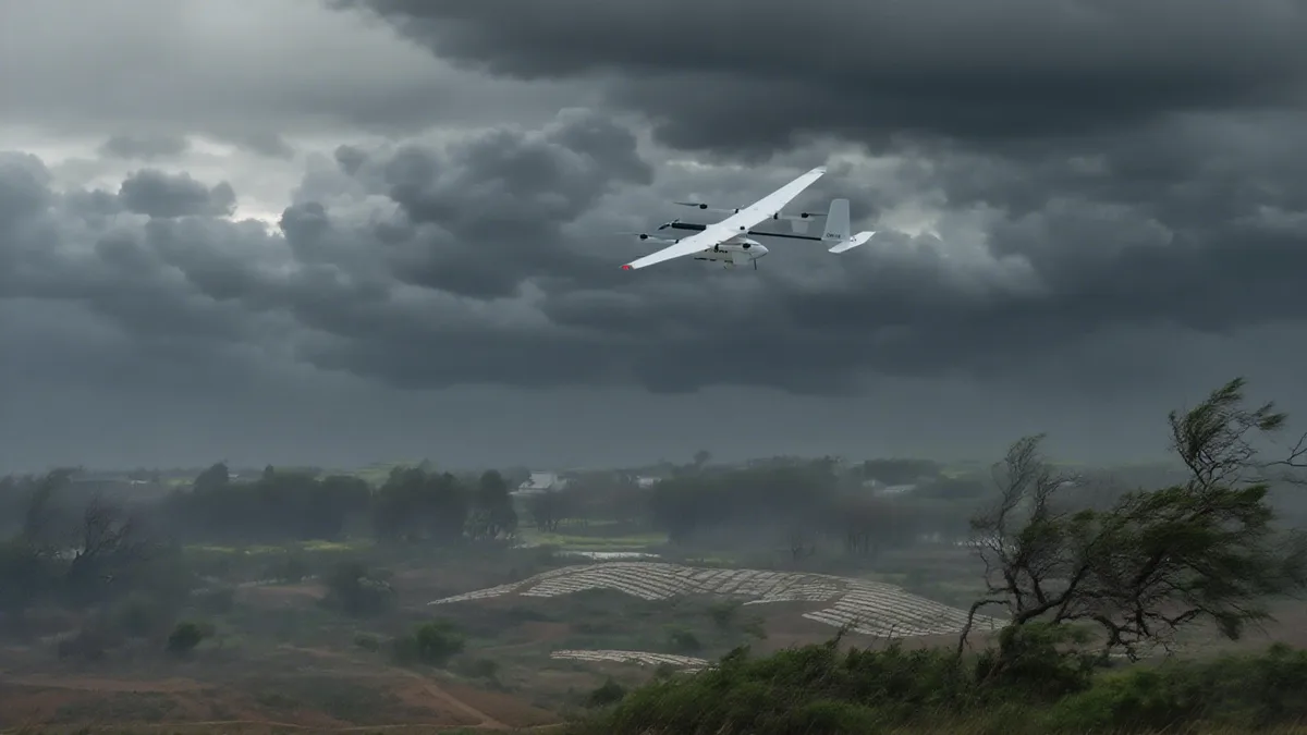 What weather is suitable for drone videography?
